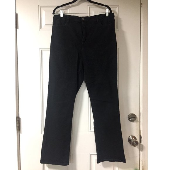 NYDJ Straight Leg Marilyn Jeans, size 16, Black - Picture 1 of 8